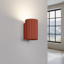 Sollux Lighting Karbon Aluminum Red Ochre 1 Lights Minimalist Wall Light - thumbnail 4