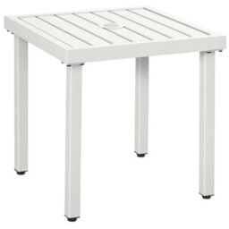 Outsunny Garden Side Table Coffee Table With Umbrella Hole For Patio Balcony - thumbnail 2