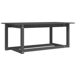 Walplus Coffee Table Grey 110X55X45 Cm Solid Wood Pine - thumbnail 2