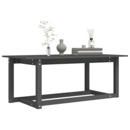 Walplus Coffee Table Grey 110X55X45 Cm Solid Wood Pine - thumbnail 6