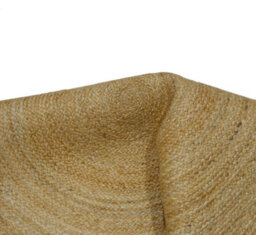 Furniturebox Uk Amir Natural Jute Round Rug 90Cm - thumbnail 4