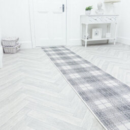 Plaid Indoor/outdoor Hallway Runner Rug - Durable, Reversible & Hardwearing Carpet For Home Or Garden - thumbnail 3