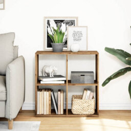 Berkfield Room Divider Bookcase Artisan Oak 69.5X29X69.5 Cm Engineered Wood - thumbnail 3