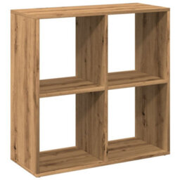Berkfield Room Divider Bookcase Artisan Oak 69.5X29X69.5 Cm Engineered Wood - thumbnail 2
