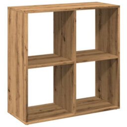 Berkfield Room Divider Bookcase Artisan Oak 69.5X29X69.5 Cm Engineered Wood - thumbnail 7