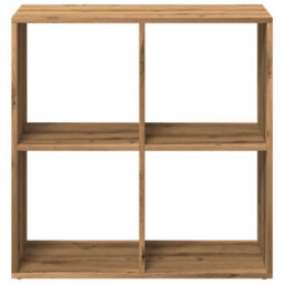 Berkfield Room Divider Bookcase Artisan Oak 69.5X29X69.5 Cm Engineered Wood - thumbnail 5