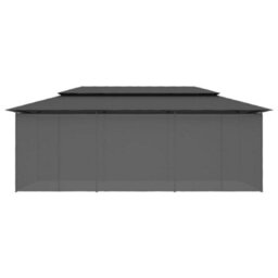 Berkfield Gazebo With Curtains 600X298X270 Cm Anthracite - thumbnail 5