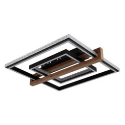 Luminosa Lighting Luminosa Deloris Square Semi Flush Ceiling Light Matt Black Led 2700/6500K - thumbnail 3