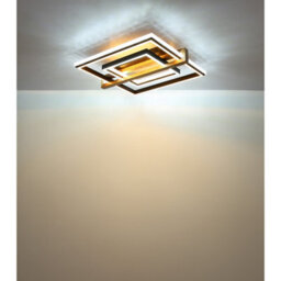 Luminosa Lighting Luminosa Deloris Square Semi Flush Ceiling Light Matt Black Led 2700/6500K - thumbnail 7
