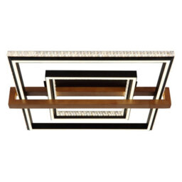 Luminosa Lighting Luminosa Deloris Square Semi Flush Ceiling Light Matt Black Led 2700/6500K - thumbnail 4