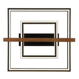 Luminosa Lighting Luminosa Deloris Square Semi Flush Ceiling Light Matt Black Led 2700/6500K - thumbnail 5