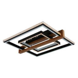 Luminosa Lighting Luminosa Deloris Square Semi Flush Ceiling Light Matt Black Led 2700/6500K - thumbnail 9