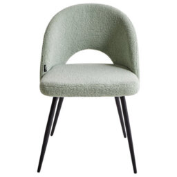 Beliani Set Of 2 Dining Chairs Onaga Boucle Light Green - thumbnail 5