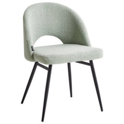 Beliani Set Of 2 Dining Chairs Onaga Boucle Light Green - thumbnail 6