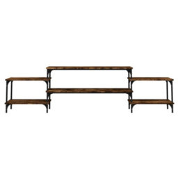 Walplus Tv Cabinet Smoked Oak 197X35X52 Cm Engineered Wood - thumbnail 5