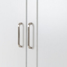 Seconique Portland 3 Door Wardrobe In White With Oak Effect Finish - thumbnail 4