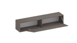 FurniComp LTD Furnicomp Combo 138Cm Floating Wall Hung Tv Unit With Shaped Door - Bronze Com-26-07 - thumbnail 5