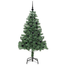 Vidaxl Christmas Tree With 150 Leds With Stand Green 150 Cm Pvc - thumbnail 4