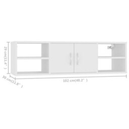 Vidaxl Wall Shelf White 102X30X29 Cm Engineered Wood - thumbnail 8