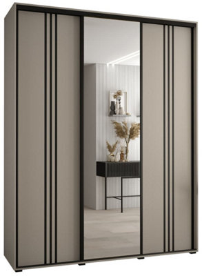 Arte Elegant Dakota Vii Sliding Door Wardrobe 1900mm - Spacious Storage With Mirrored Door, Hanging Rails, And Shelves H2350mm D600mm - image 1