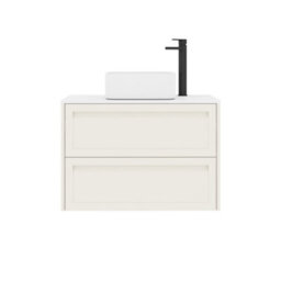 Royal Bathrooms Royal Bathroom Elmore 800mm Classic White Wall Mounted Bathroom Vanity Unit 2 Drawer Plain White Worktop With Elena Basin - thumbnail 7