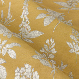 Wylder Sophia Jacquard Floral Room Darkening Eyelet Curtain Pair Gold (W)168Cm X (D)183Cm - thumbnail 6
