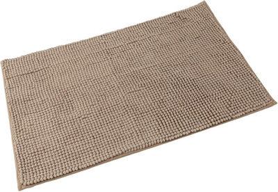 Super Soft Chloe Microfiber Fast Dry Bath Mat Bathroom Shower Machine Washable 50 X 80Cm Walnut - image 1
