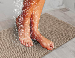 Super Soft Chloe Microfiber Fast Dry Bath Mat Bathroom Shower Machine Washable 50 X 80Cm Walnut - thumbnail 4