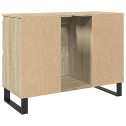 Berkfield Bathroom Cabinet Sonoma Oak 80X33X60 Cm Engineered Wood - thumbnail 5