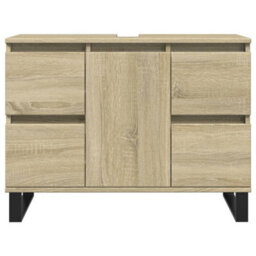 Berkfield Bathroom Cabinet Sonoma Oak 80X33X60 Cm Engineered Wood - thumbnail 3