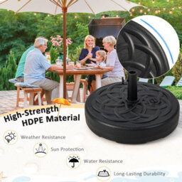 Costway 56Cm Patio Fillable Umbrella Base Stand Water/sand Fit Pole 38 & 48 mm - thumbnail 6