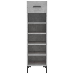 Berkfield Shoe Cabinet Concrete Grey 30X35X105 Cm Engineered Wood - thumbnail 6