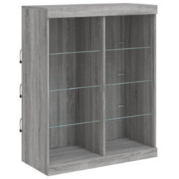 Berkfield Sideboard With Led Lights Grey Sonoma 81X37X100 Cm - thumbnail 3