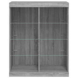 Berkfield Sideboard With Led Lights Grey Sonoma 81X37X100 Cm - thumbnail 6