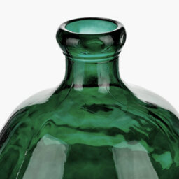 Pacific Lifestyle Organic-Shaped Vase In Sea Green Recycled Glass - thumbnail 4