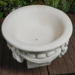 Large White/cream Draped Georgian Style Vase Planter Urn - thumbnail 5