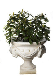 Large White/cream Draped Georgian Style Vase Planter Urn - thumbnail 2