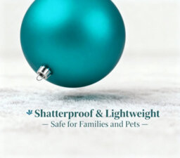 Shatchi 30mm/12Pcs Christmas Baubles Shatterproof Teal Blue,tree Decorations - thumbnail 5