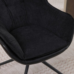 Abrihome Home Office Chair Artificial Leather Armchair, Low Seat Vanity Chair Ideal For Living Room Bedroom And Study - thumbnail 4