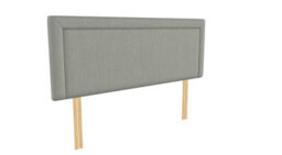 "Urban Textures - Porto Luxury 20"" High Linen Fabric Upholstered Bed Headboard - Silver" - thumbnail 2