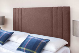 "Slumbre Rio 3 Turin Linen 2Ft6 Small Single 24"" Headboard -  Beige"