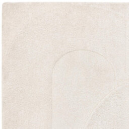 Furniturebox Uk Rift Cream Carved Arches Rug 120X170 - thumbnail 4