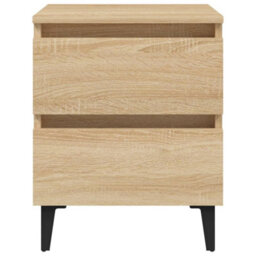 Berkfield Bed Cabinets 2 Pcs Sonoma Oak 40X35X50 Cm Engineered Wood - thumbnail 4