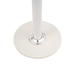 White 174.5Cm Coat Stand Metal Umbrella Holder Clothes Rack With Marble Base - thumbnail 5