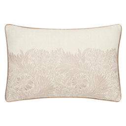 Morris & Co Marigold Embroidered Velvet Cushion Cover - thumbnail 1