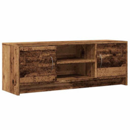Berkfield Tv Cabinet Old Wood 102X30X37.5 Cm Engineered Wood - thumbnail 2