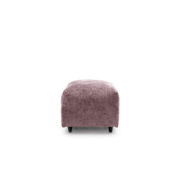 Abakus Direct Harriet Crushed Chenille Footstool In Pink - thumbnail 3