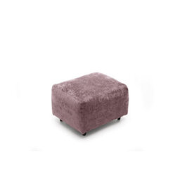 Abakus Direct Harriet Crushed Chenille Footstool In Pink - thumbnail 4
