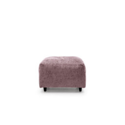 Abakus Direct Harriet Crushed Chenille Footstool In Pink