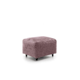 Abakus Direct Harriet Crushed Chenille Footstool In Pink - thumbnail 2